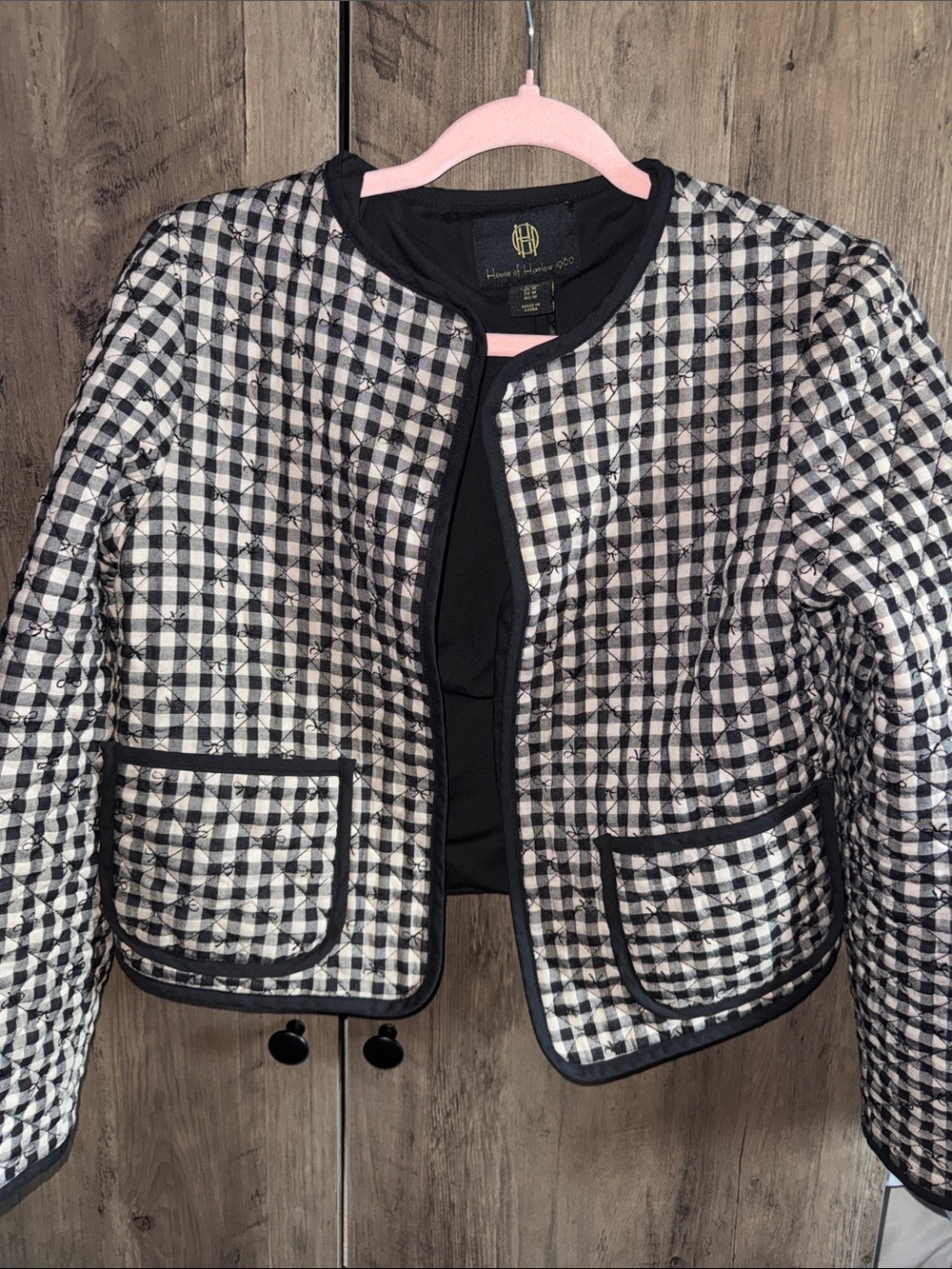 cropped quilted jacket